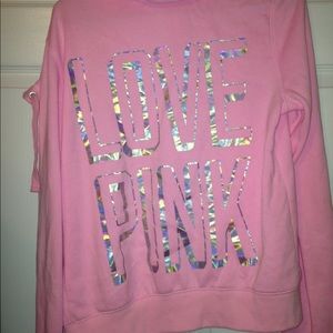 NWOT Victoria's Secret pink hoodie zip up